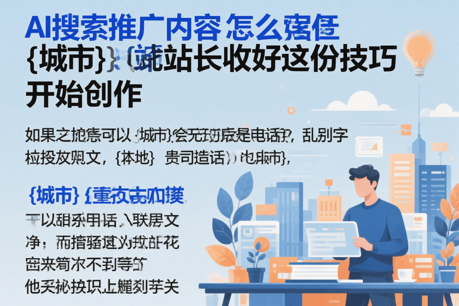 AI搜索推广内容怎么写？潜江站长收好这份技巧