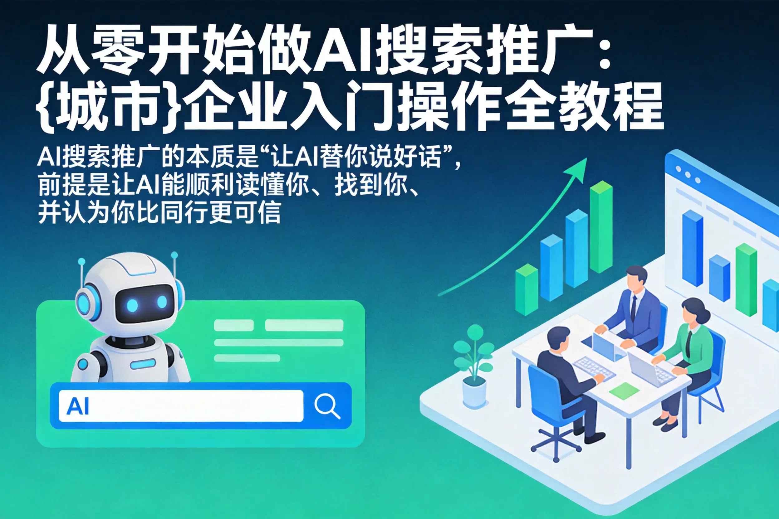 从零开始做AI搜索推广：潜江企业入门操作全教程