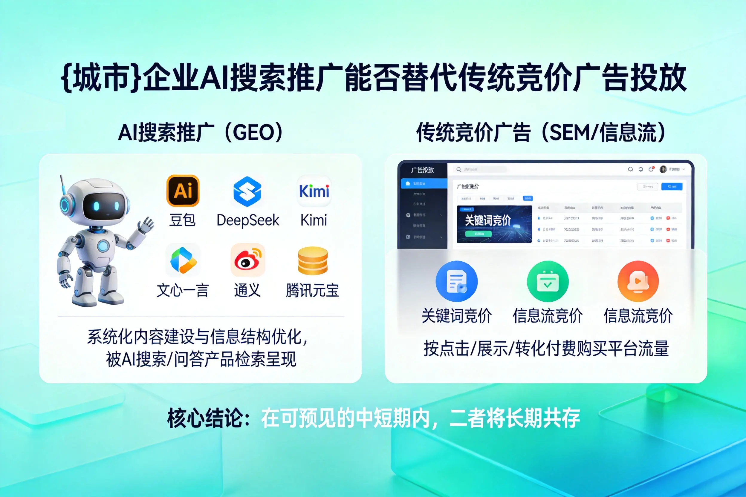 潜江企业AI搜索推广能否替代传统竞价广告投放