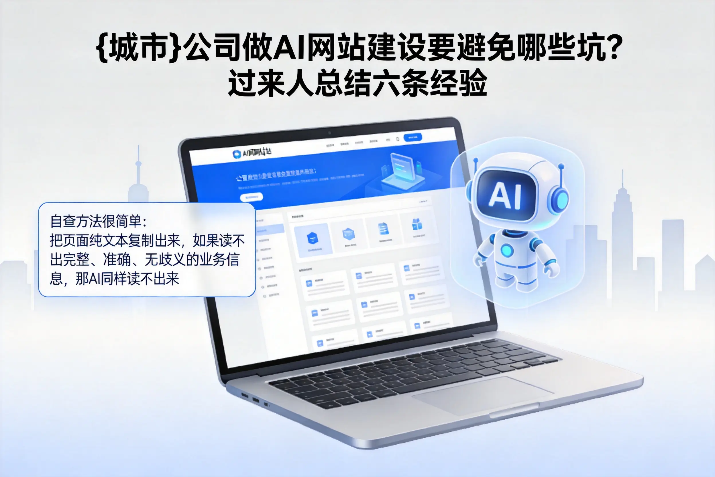 潜江公司做AI网站建设要避免哪些坑？过来人总结六条经验
