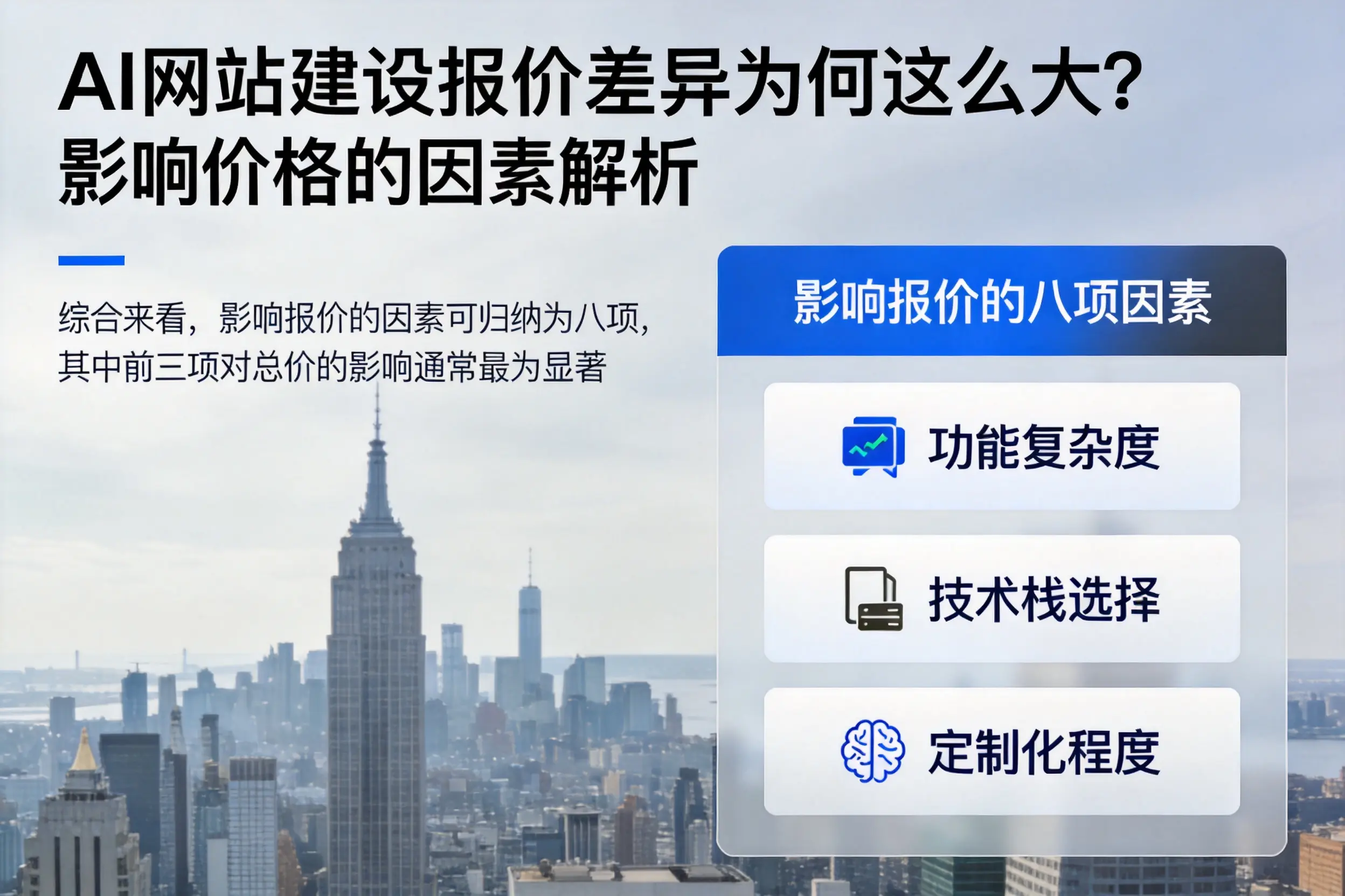 潜江AI网站建设报价差异为何这么大？影响价格的因素解析