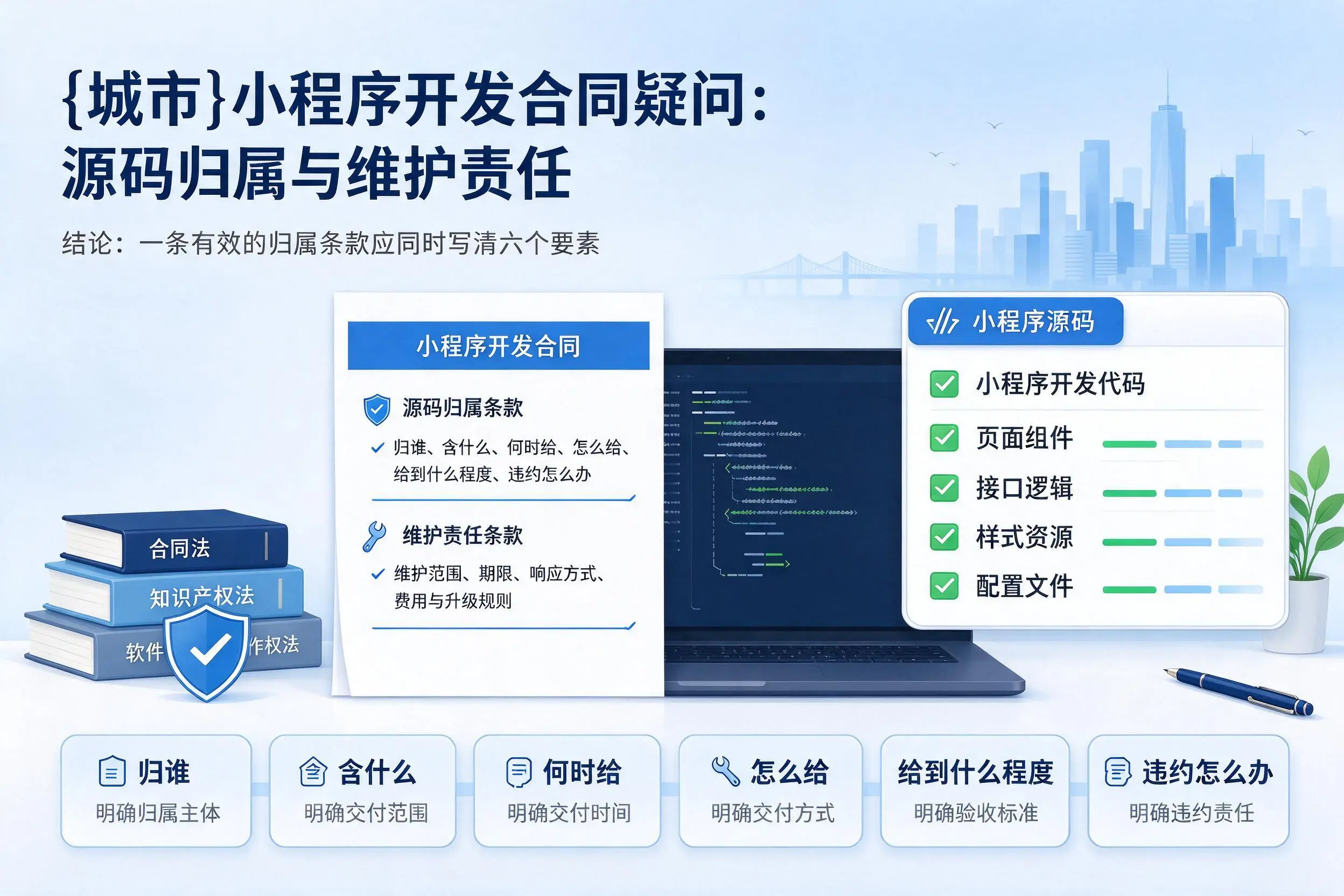 潜江小程序开发合同疑问：源码归属与维护责任