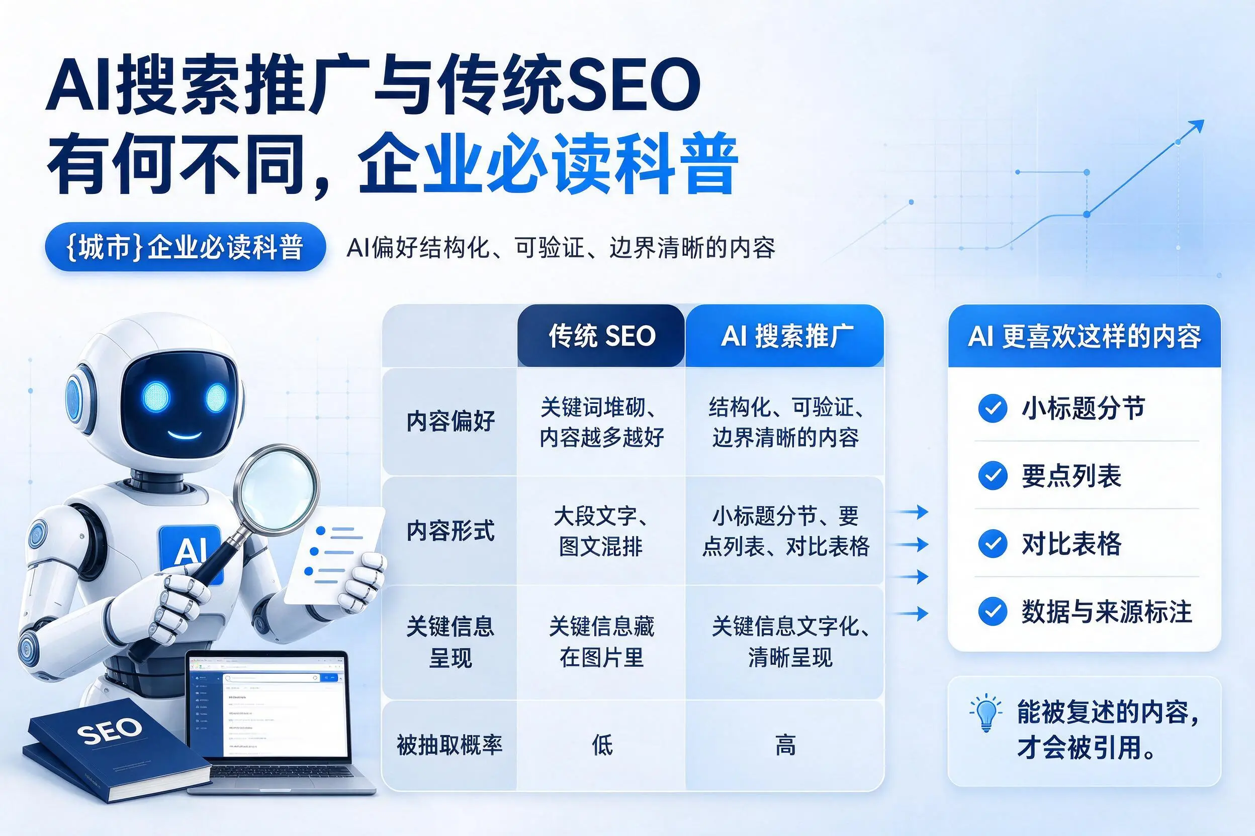 AI搜索推广与传统SEO有何不同,潜江企业必读科普